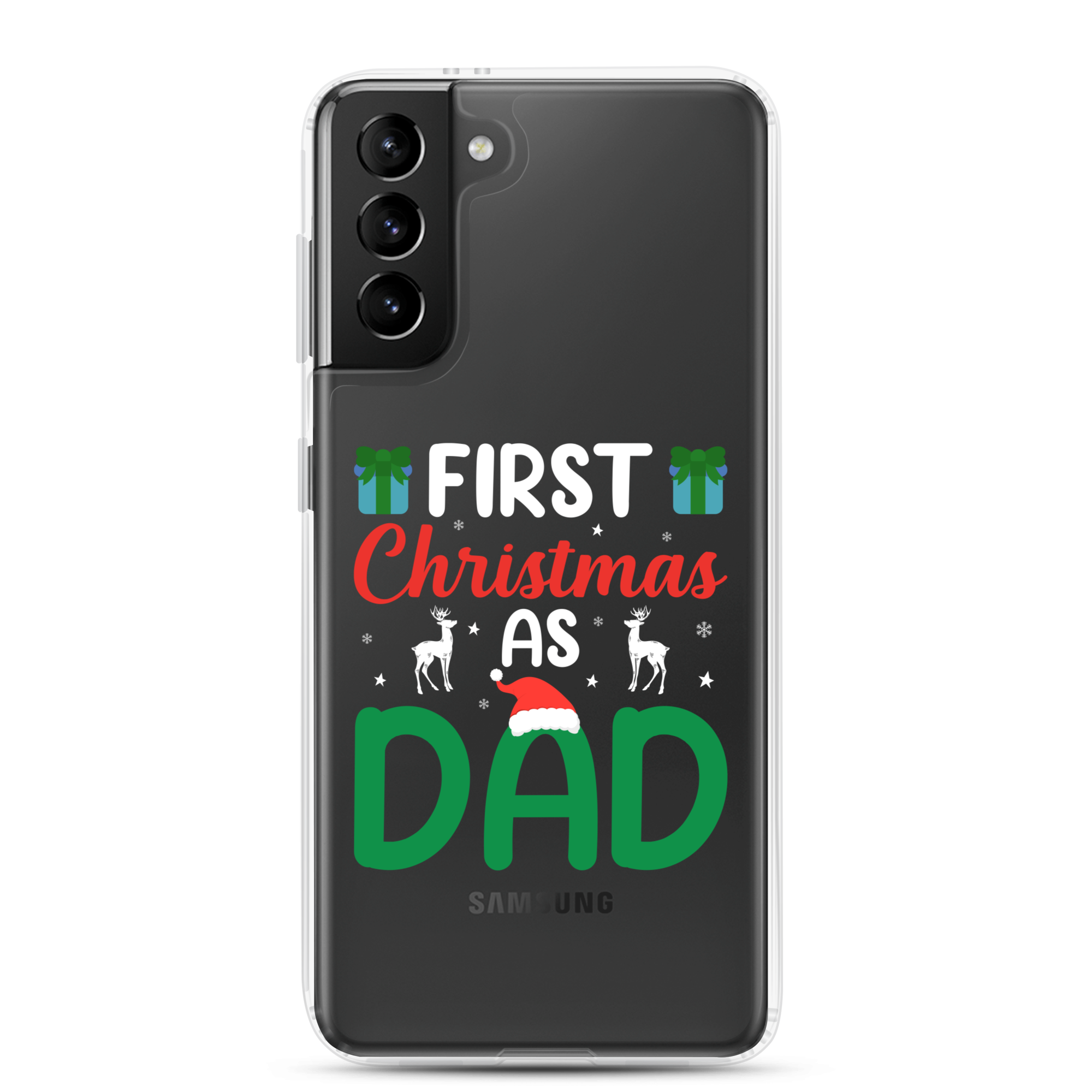 First Christmas As Dad Clear Case for Samsung®