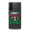 First Christmas As Dad Clear Case for Samsung®