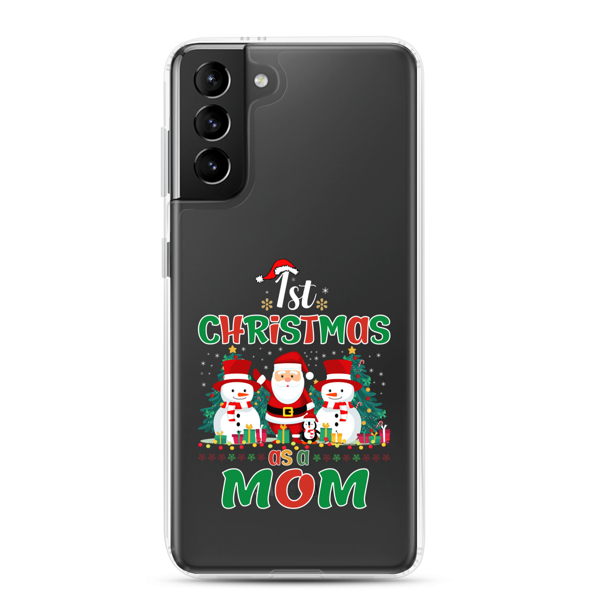 1st Christmas As A Mom Clear Case for Samsung®