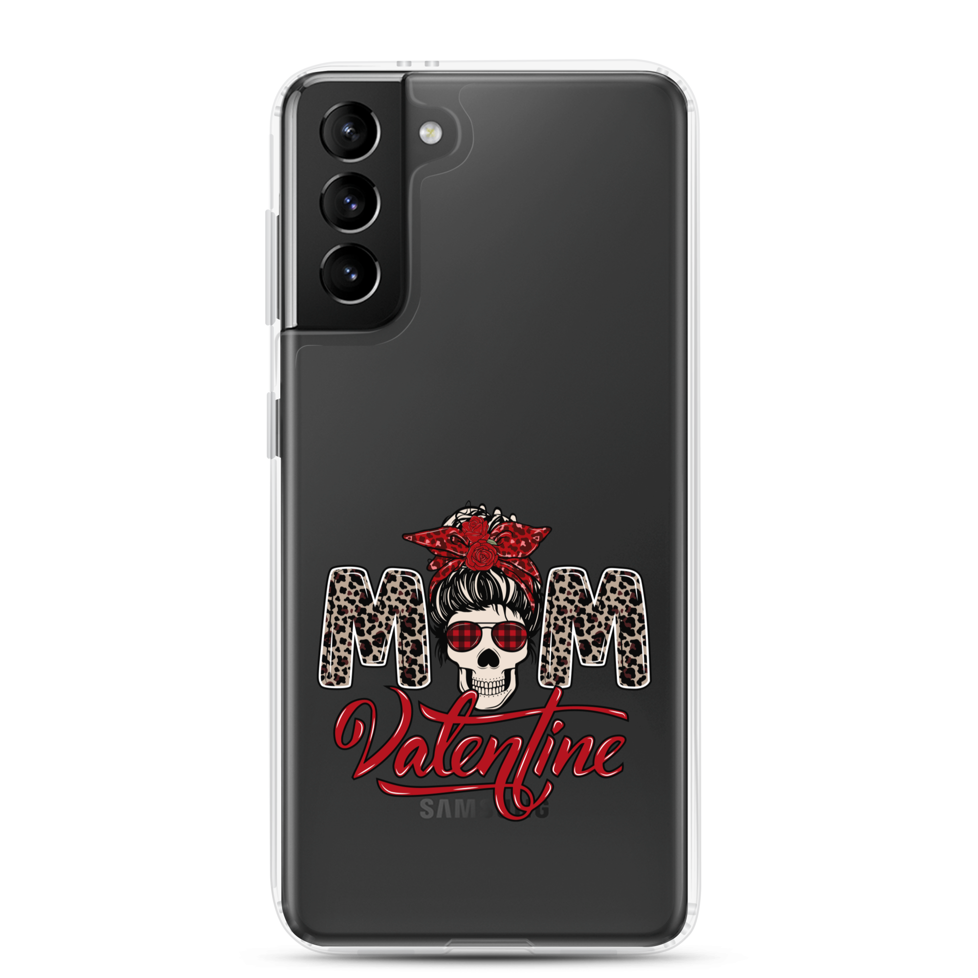 Skull Mom Valentine Clear Case for Samsung®