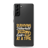 Surviving Fatherhood One Beer At A time Clear Case for Samsung®