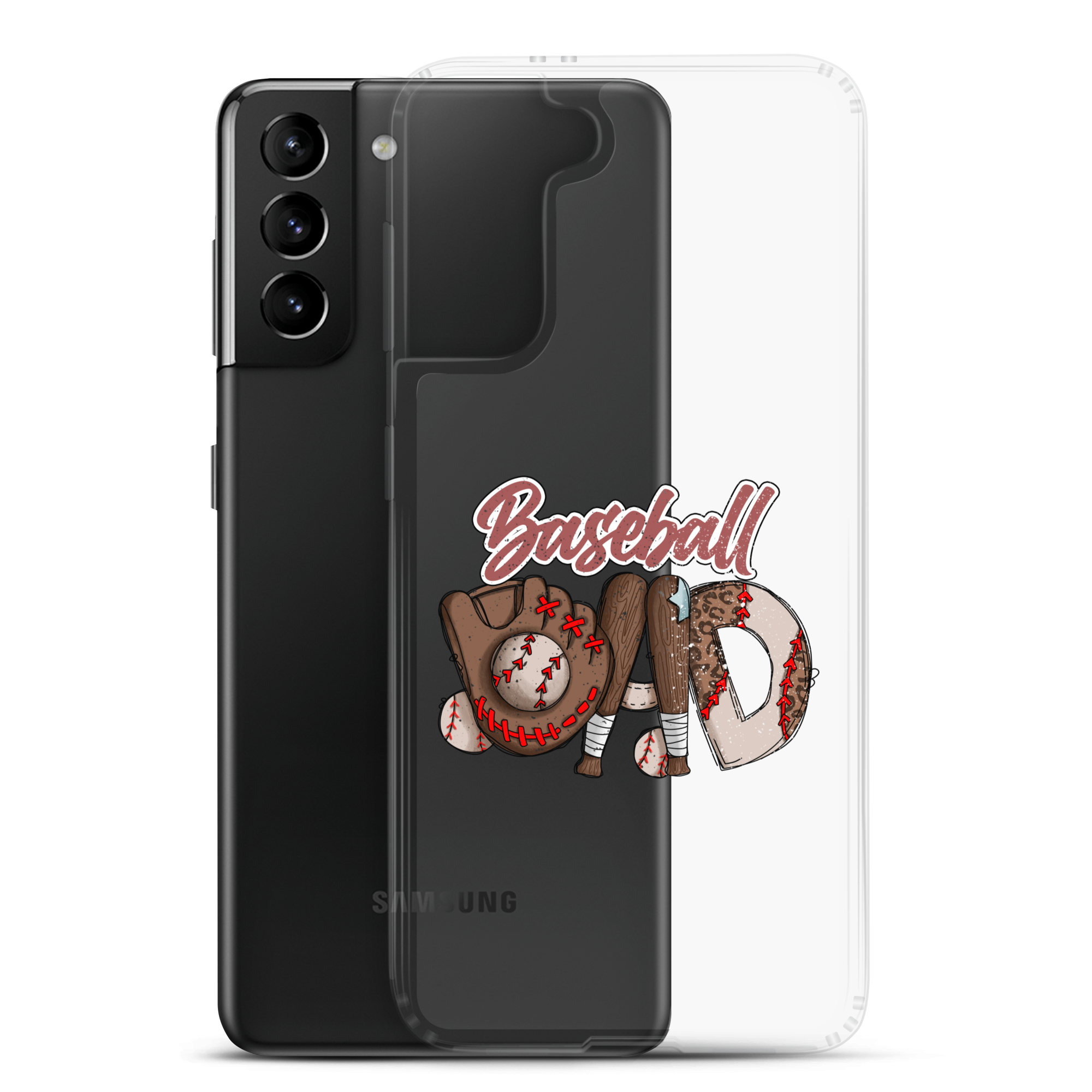 Baseball Dad Clear Case for Samsung®