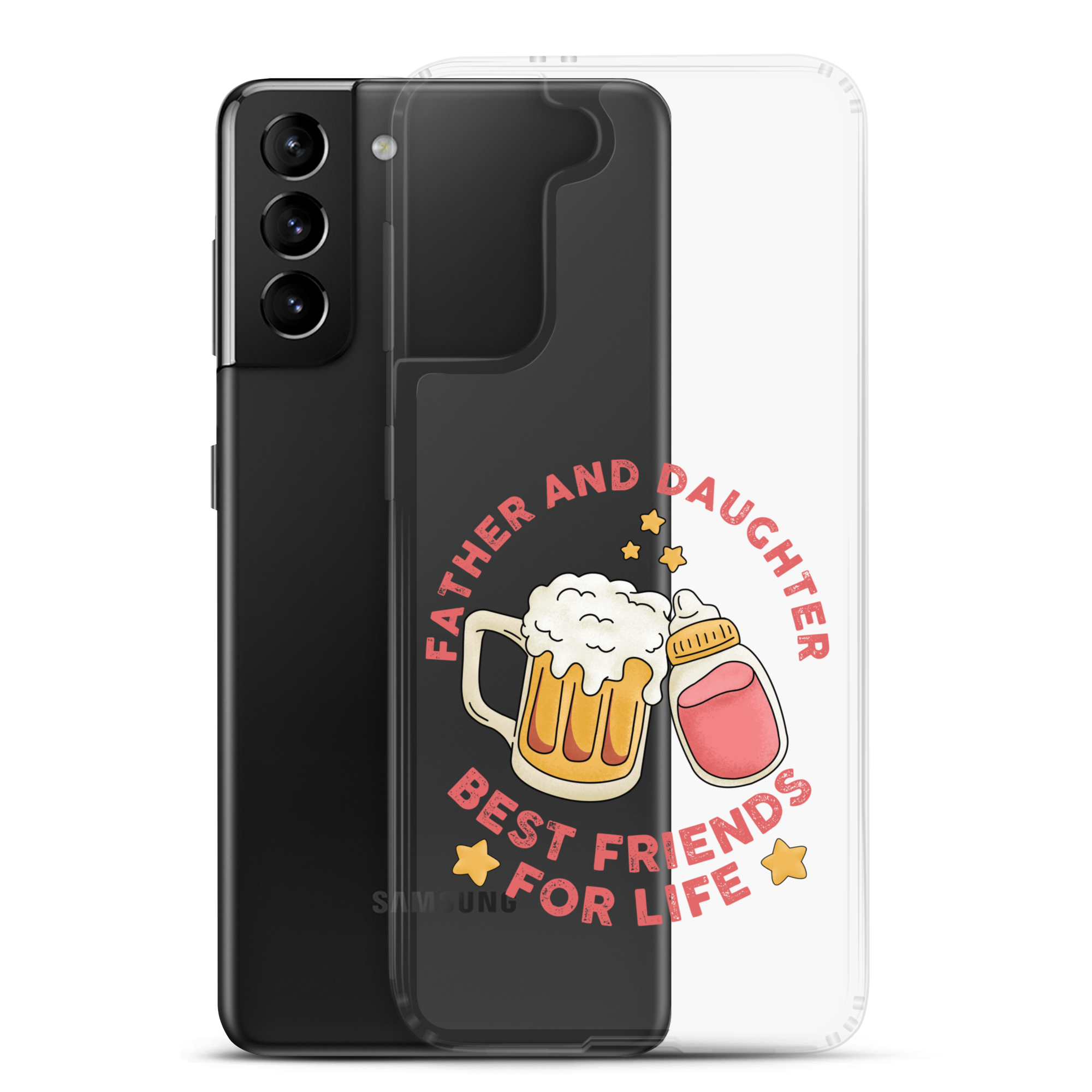 Father And Daughter Best Friends For Life Clear Case for Samsung®