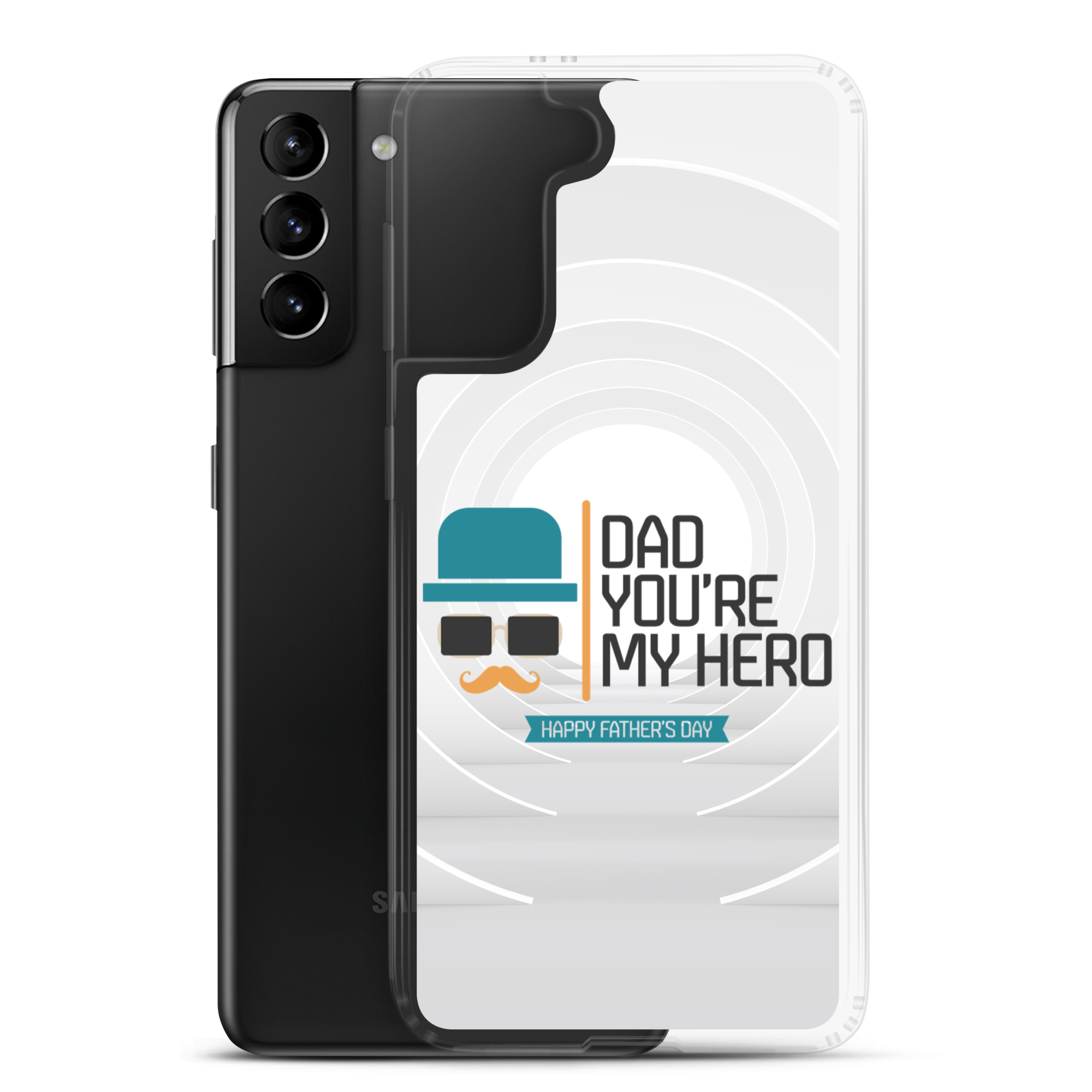 Dad You're My Hero Happy Father's Day Clear Case for Samsung®