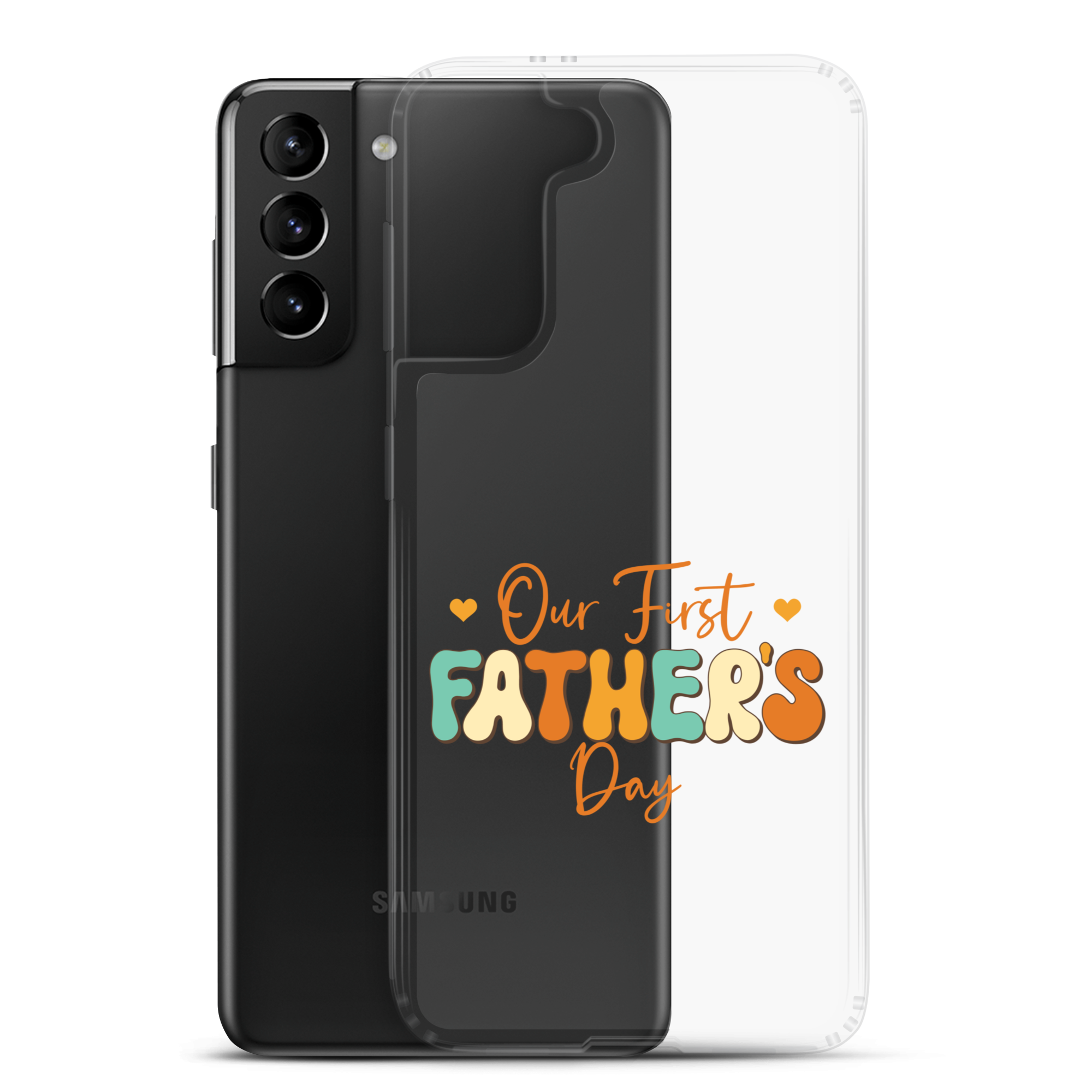 Our First Father's Day Clear Case for Samsung®