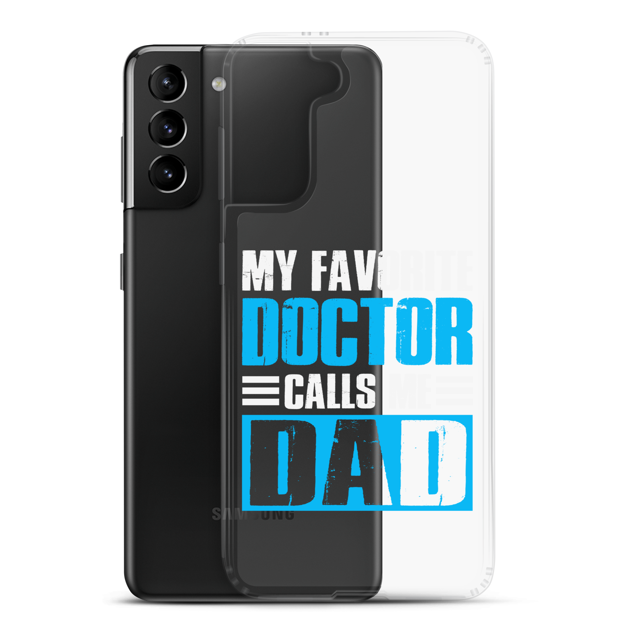 Mer Dad Don't Mess With My Mermaid Clear Case for Samsung®