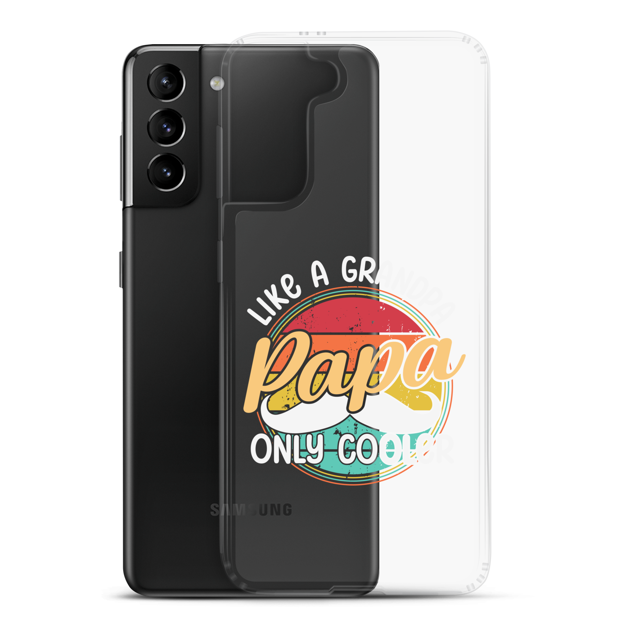 Papa Like A Grandpa Only Cooler Clear Case for Samsung®