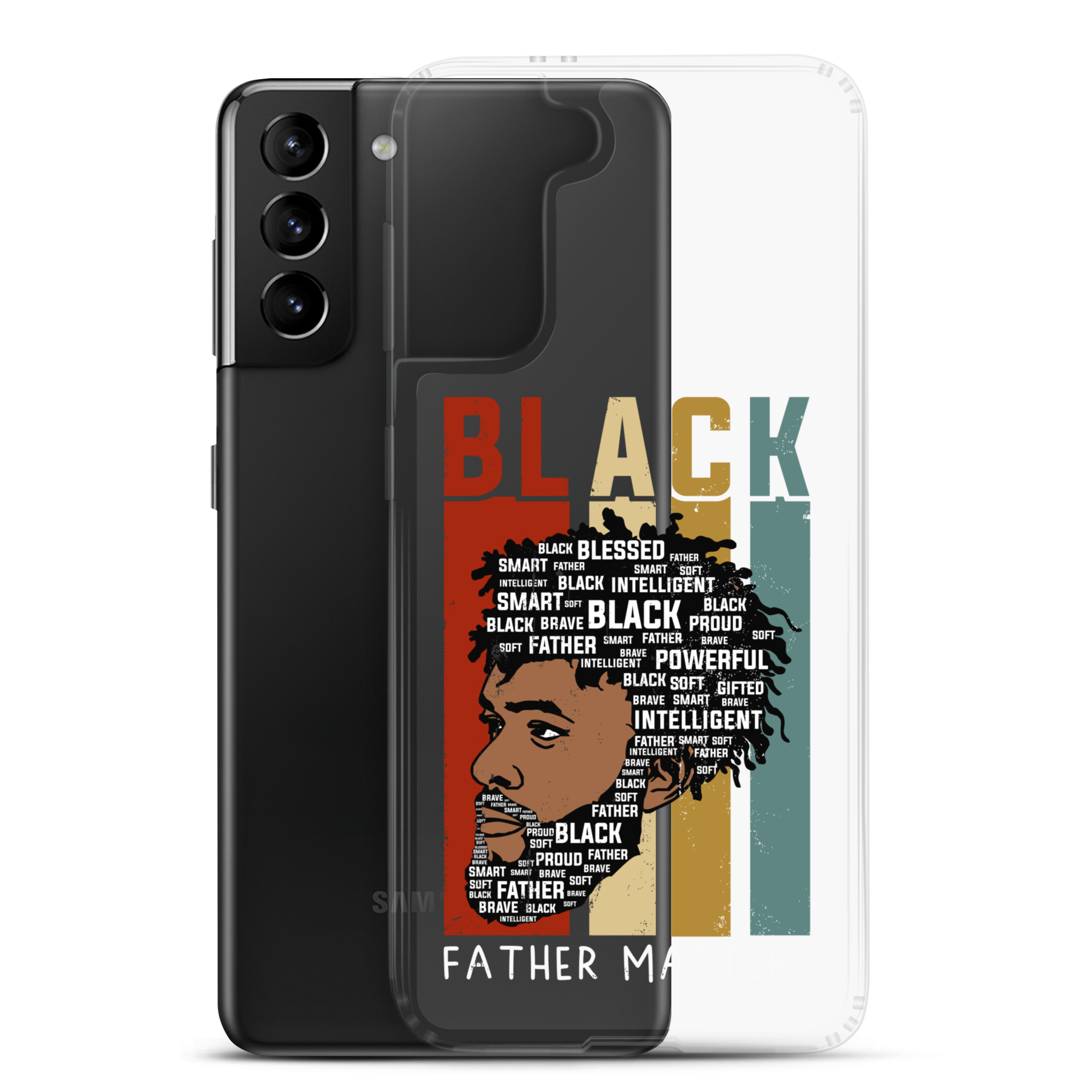 Black Father Matters Clear Case for Samsung®