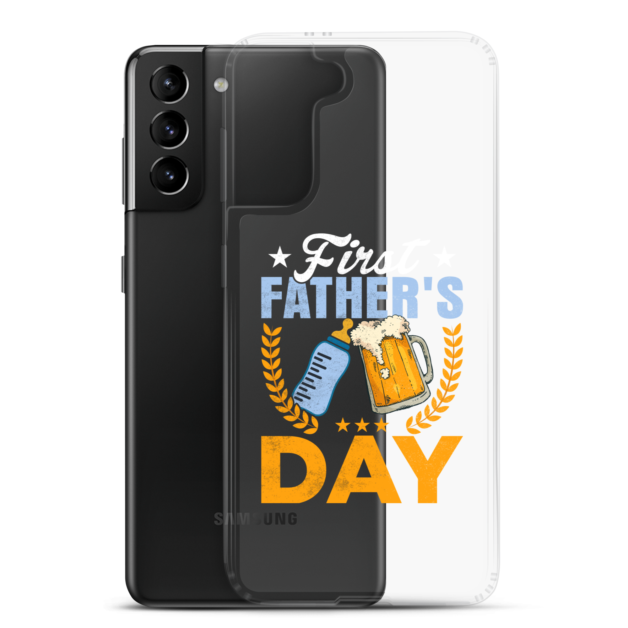 First Father's Day Clear Case for Samsung®