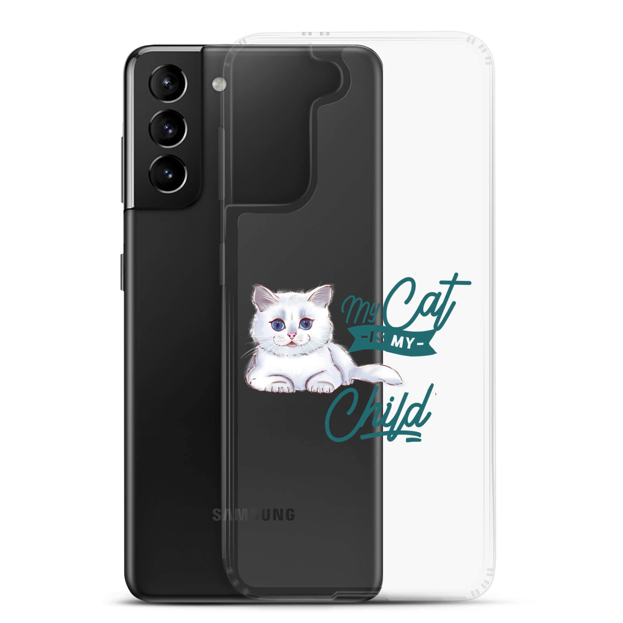 My Cat Is My Child Clear Case for Samsung®