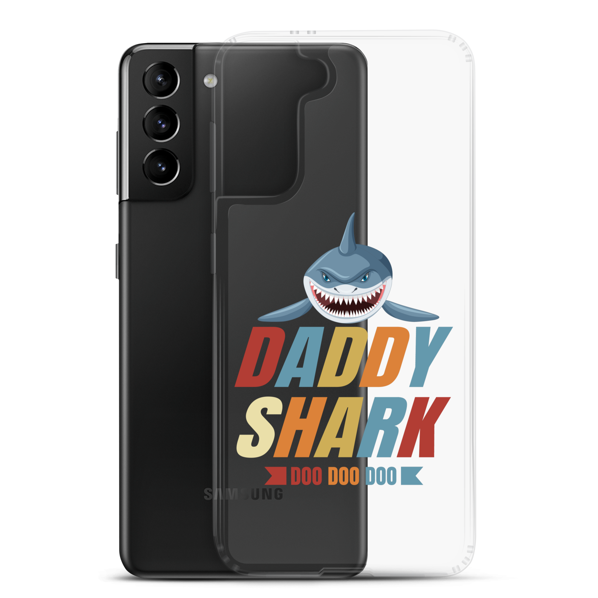 Daddy Shark Doo Doo Doo Clear Case for Samsung®