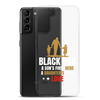 Black Dad A Son's First Hero A Daughter's First Love Clear Case for Samsung®