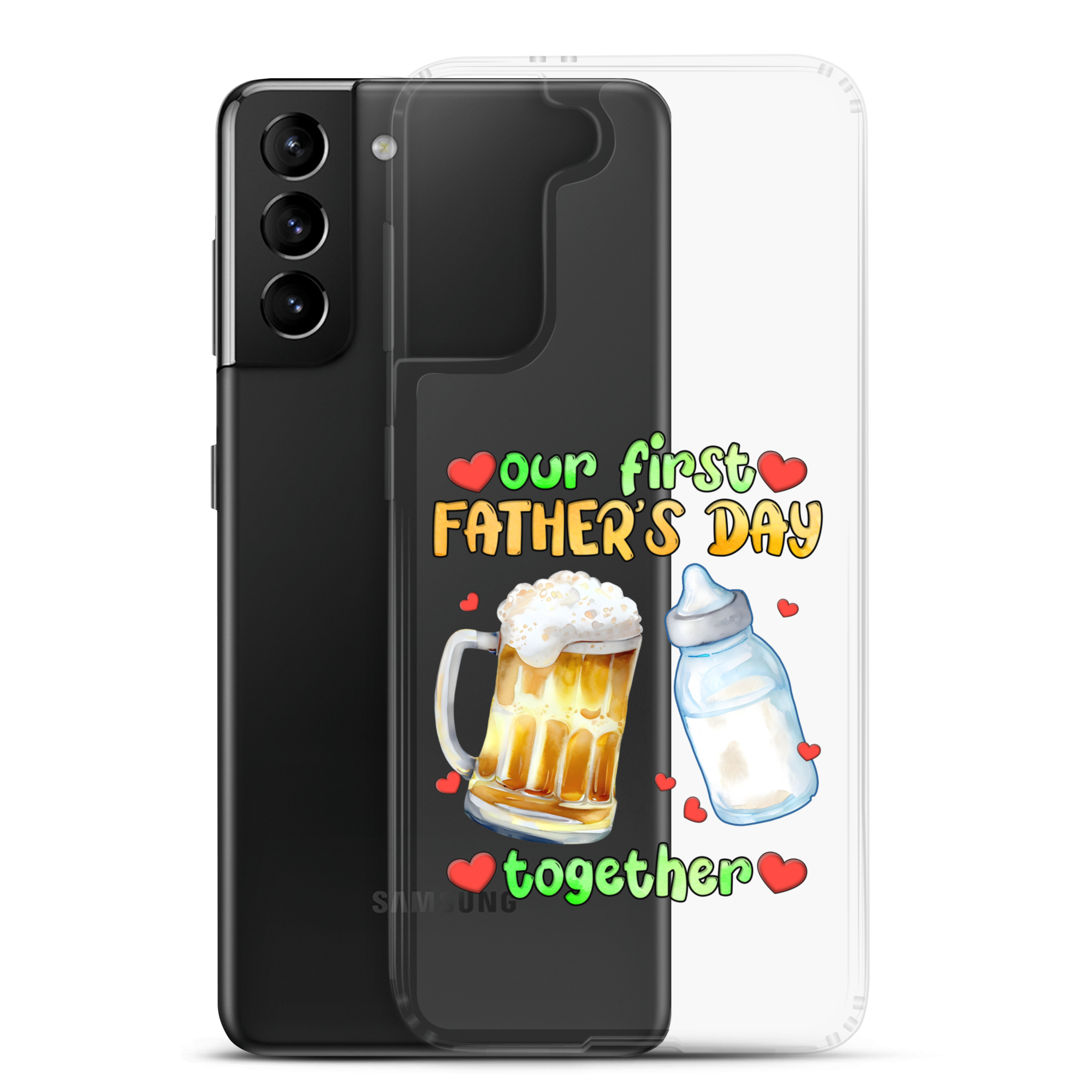 Our First Father's Day Together Clear Case for Samsung®