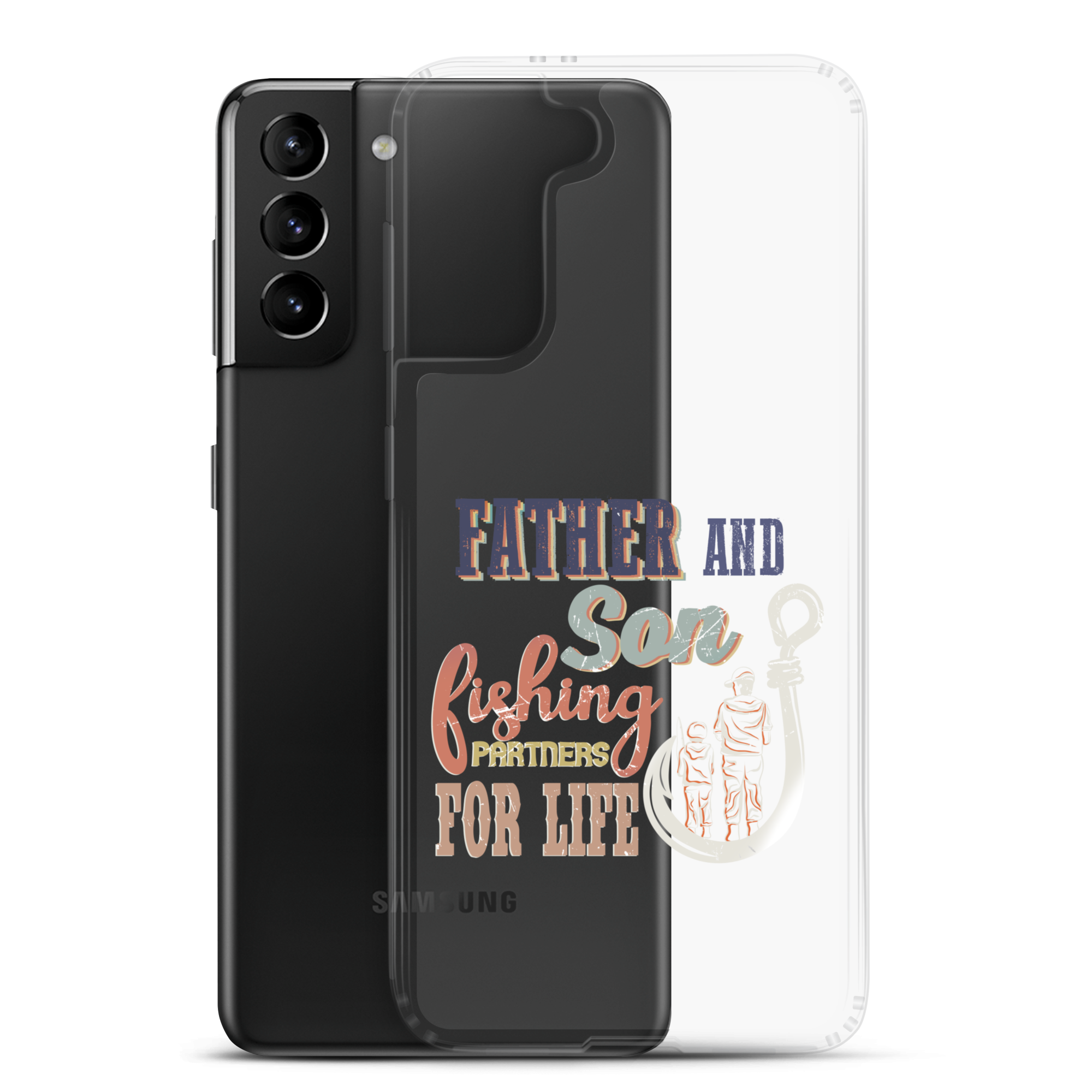 Father And Son Fishing Partners For Life Clear Case for Samsung®