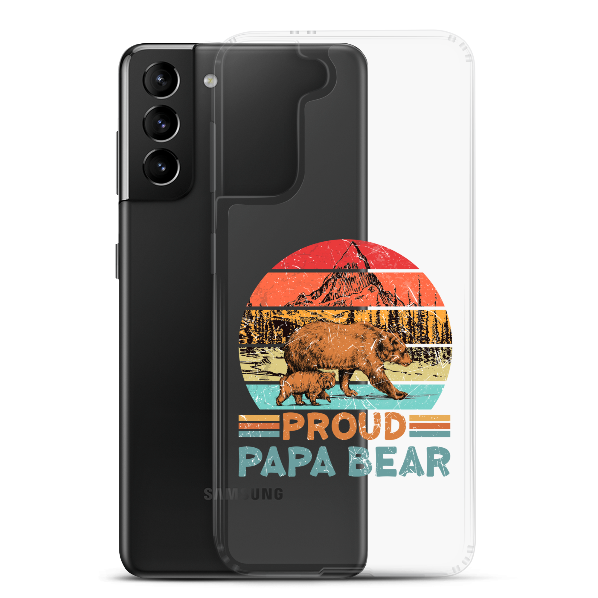 Proud Papa Bear Clear Case for Samsung®