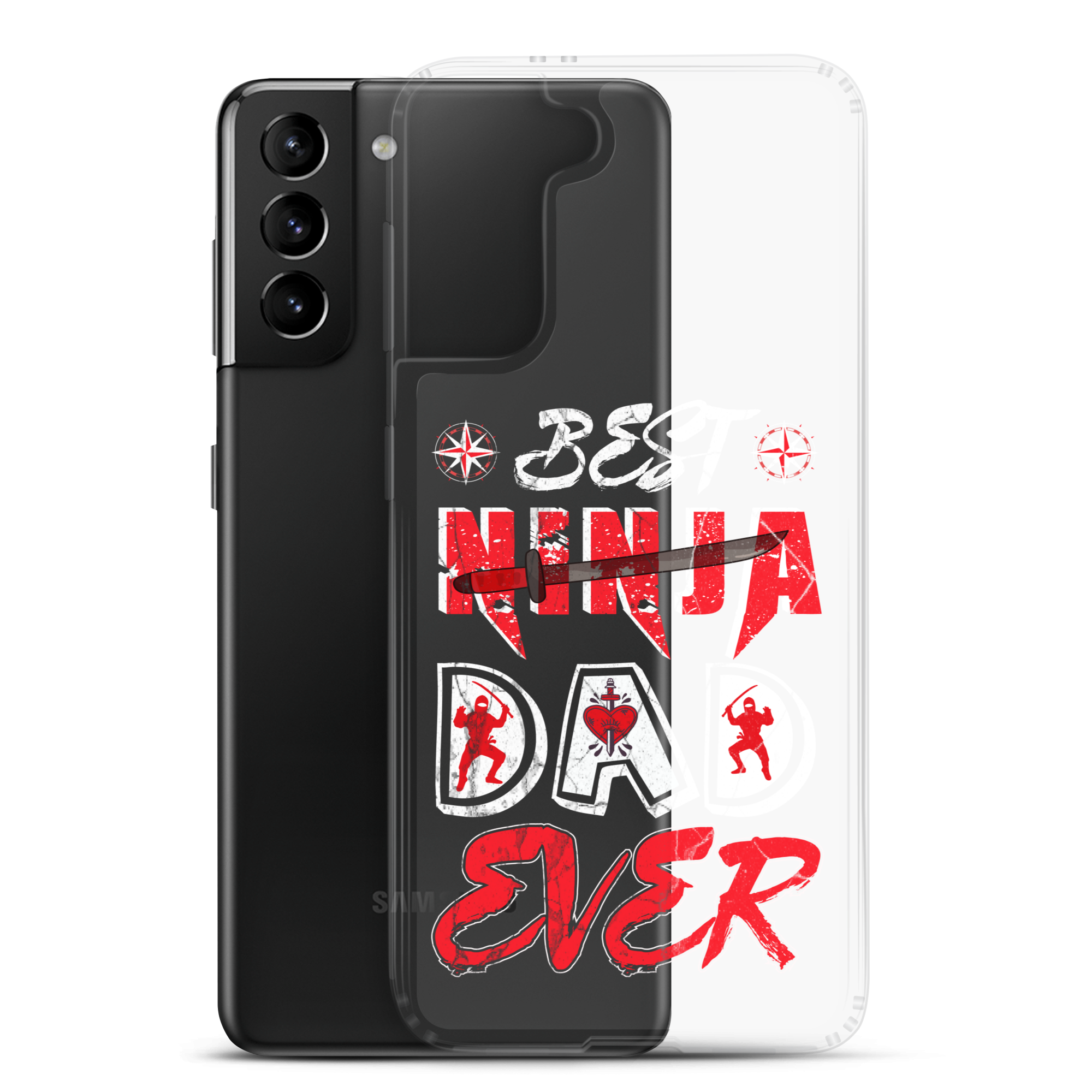 Best Ninja Dad Ever Clear Case for Samsung®