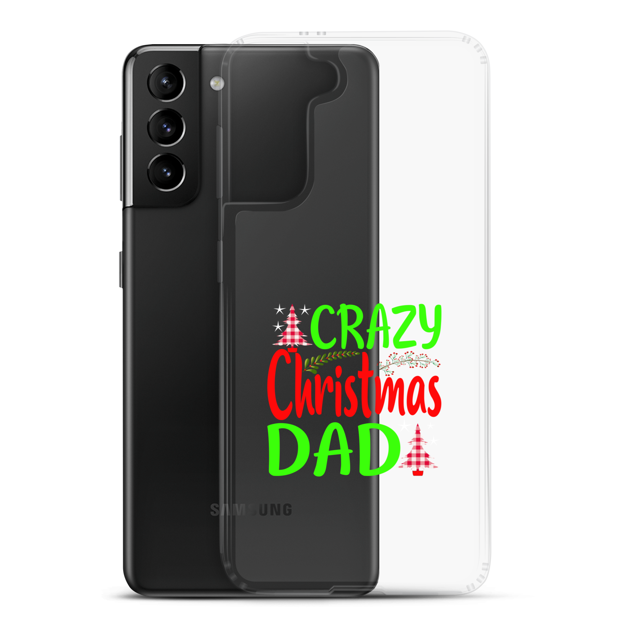 Crazy Christmas Dad Clear Case for Samsung®