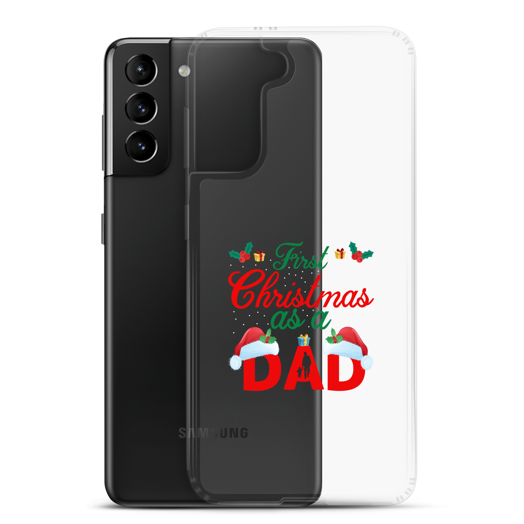 First Christmas As A Dad Clear Case for Samsung®