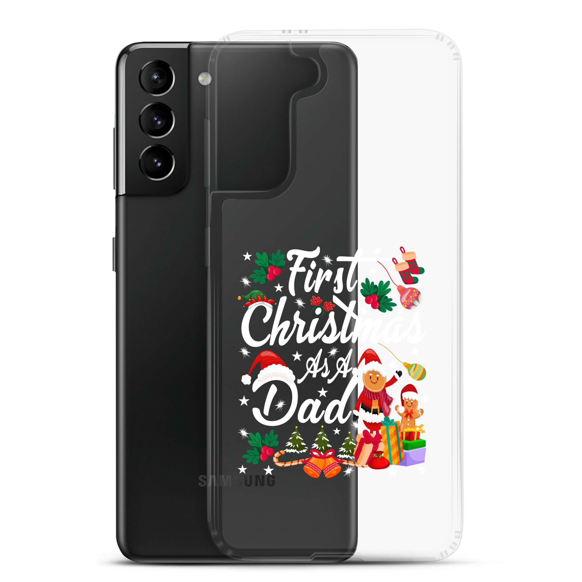 First Christmas As A Dad Clear Case for Samsung®