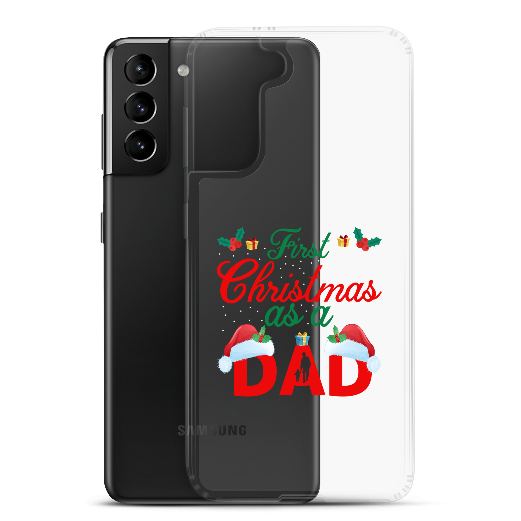 First Christmas As A Dad Clear Case for Samsung®