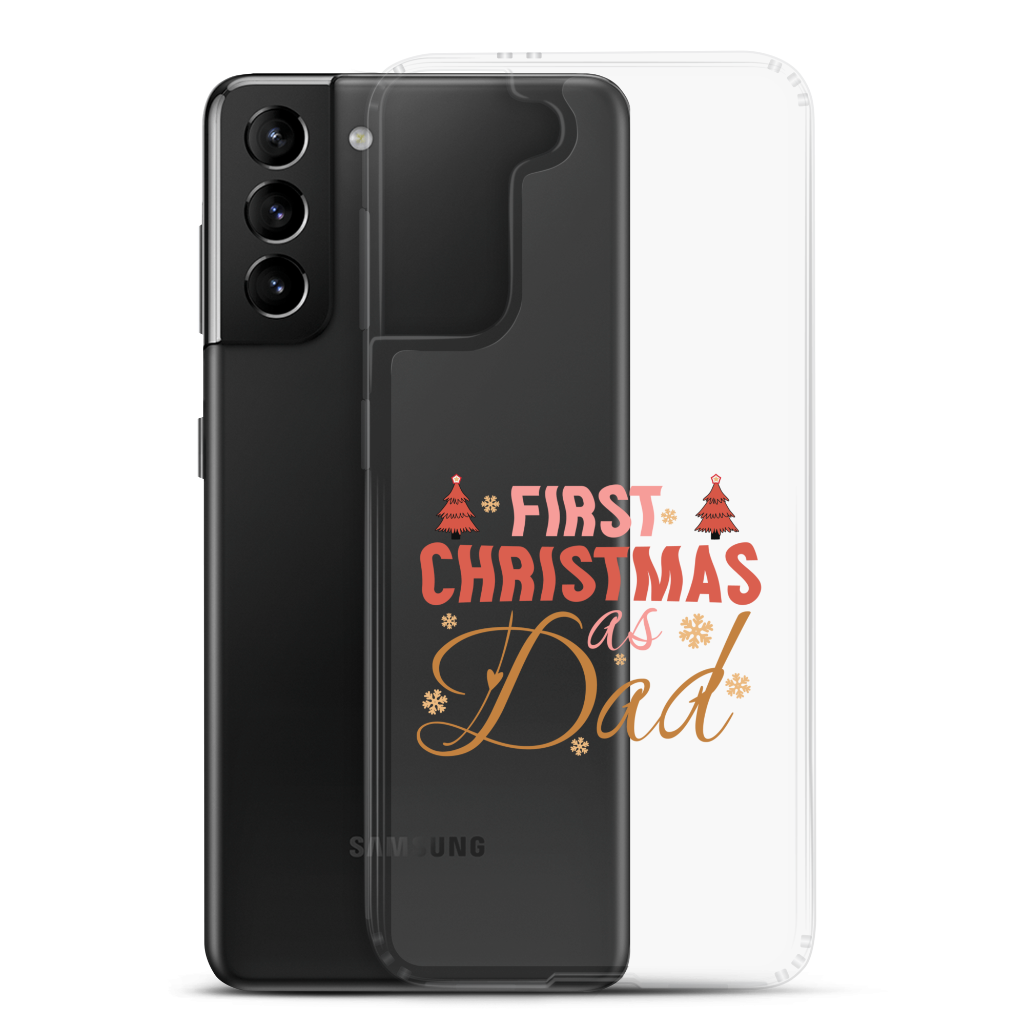 First Christmas As Dad Clear Case for Samsung®