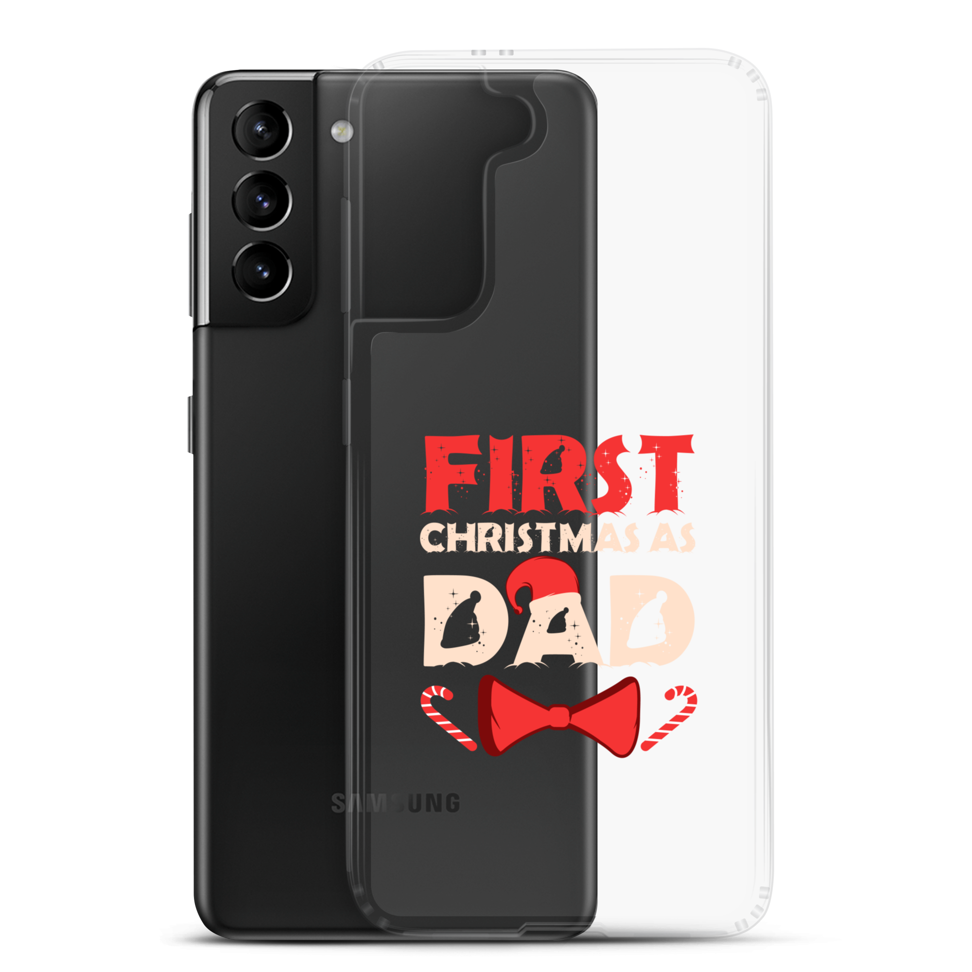 First Christmas As Dad Clear Case for Samsung®