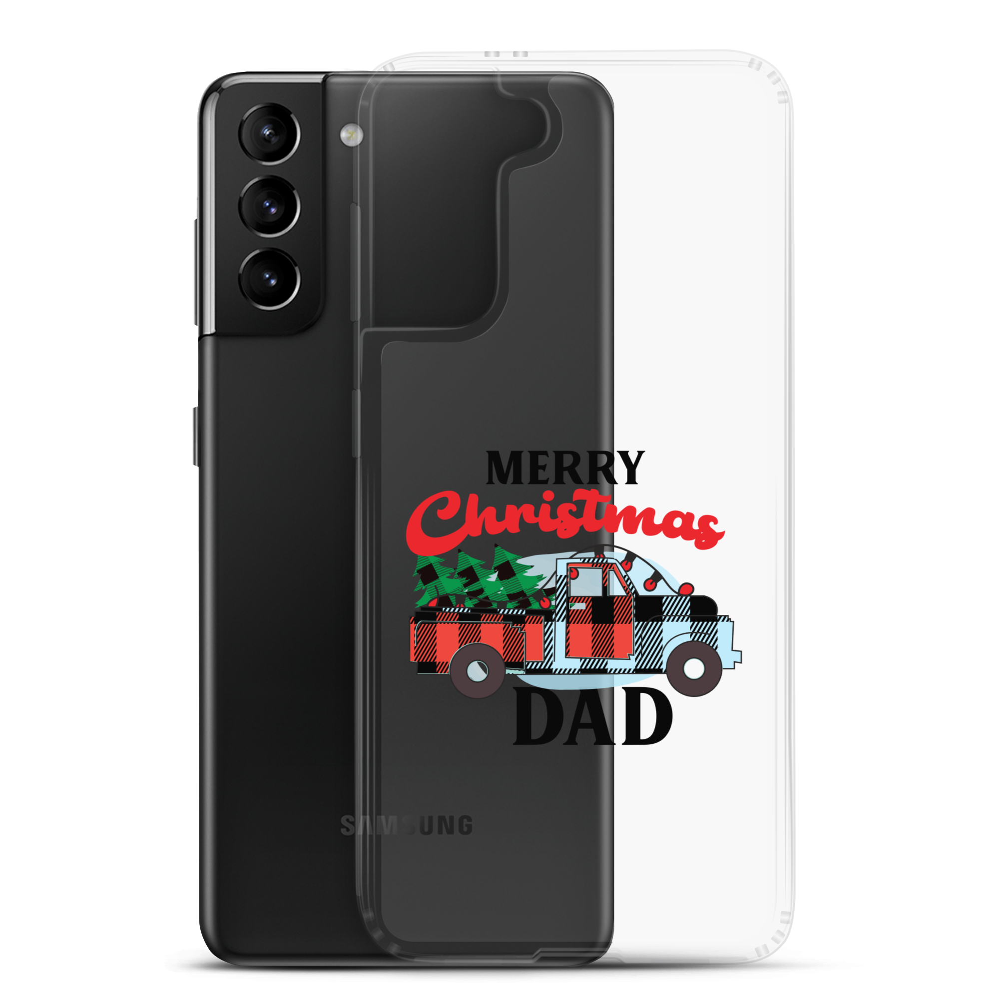 First Christmas As Dad Clear Case for Samsung®