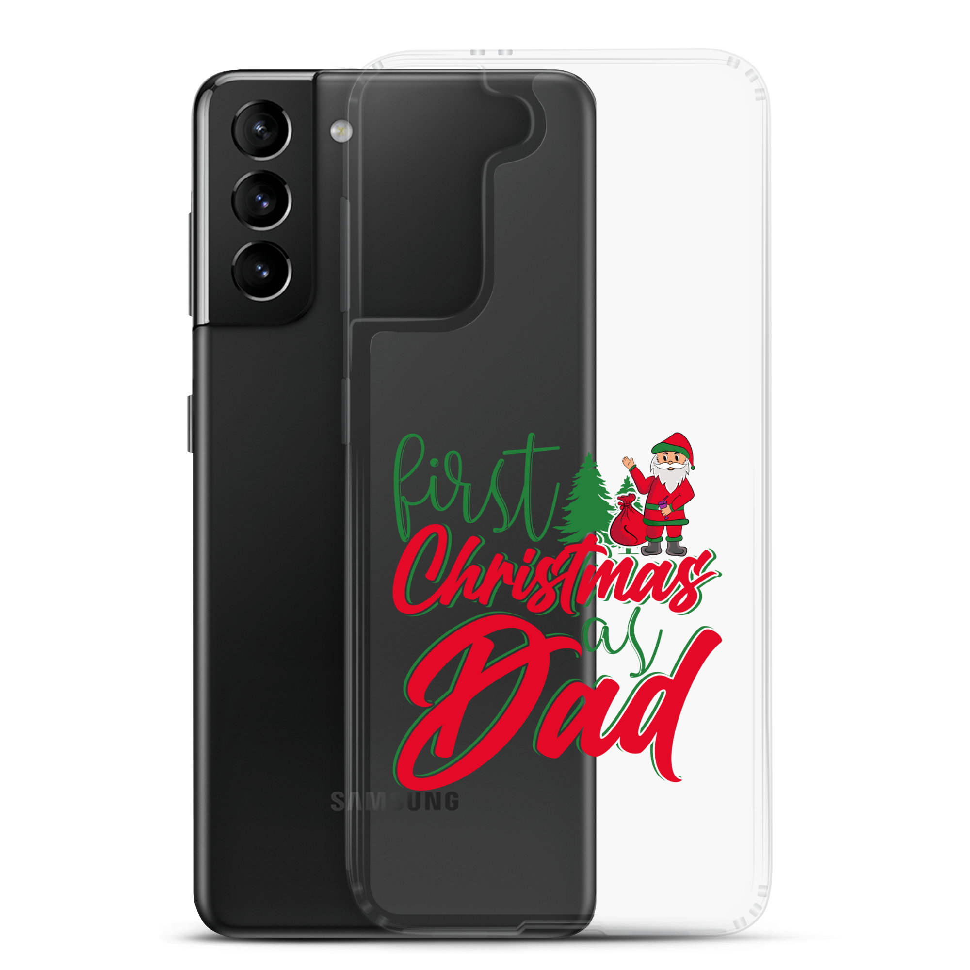 First Christmas As Dad Clear Case for Samsung®