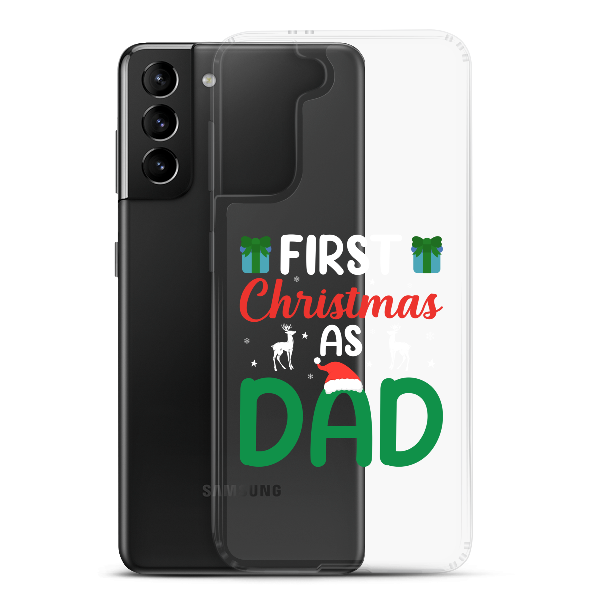 First Christmas As Dad Clear Case for Samsung®