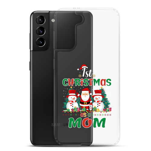 1st Christmas As A Mom Clear Case for Samsung®