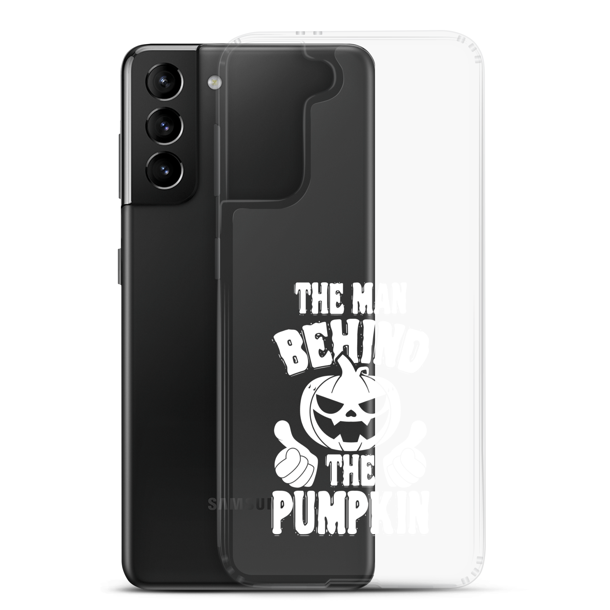 The Man Behind The Pumpkin Clear Case for Samsung®