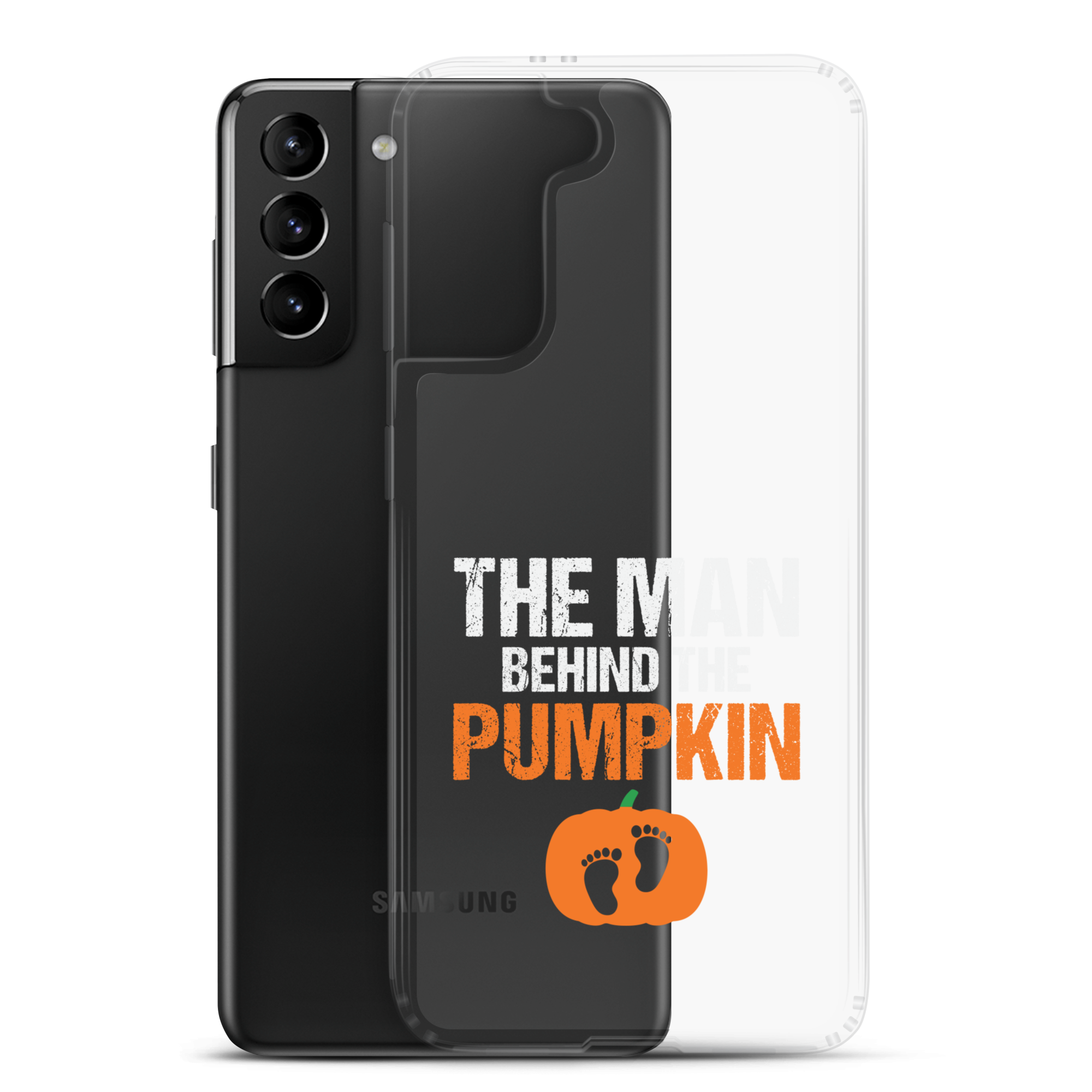 The Man Behind The Pumpkin Clear Case for Samsung®