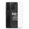 Dad Tax  Portion Of An Item A Dad Is Entitled To Clear Case for Samsung®