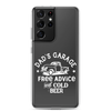 Dad's Garage Free Advice And Cold Beer Clear Case for Samsung®