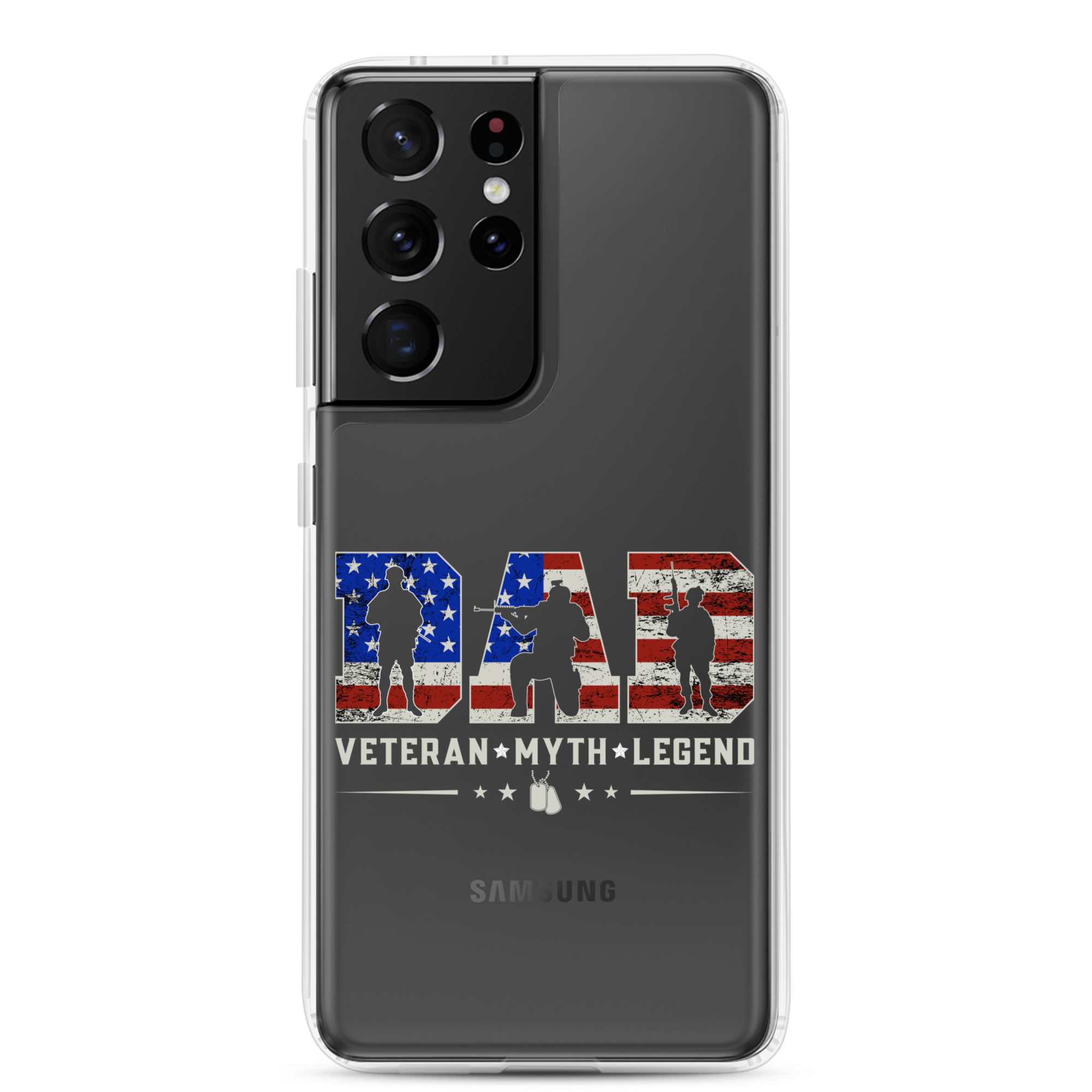 Dad Veteran Myth Legend Clear Case for Samsung®