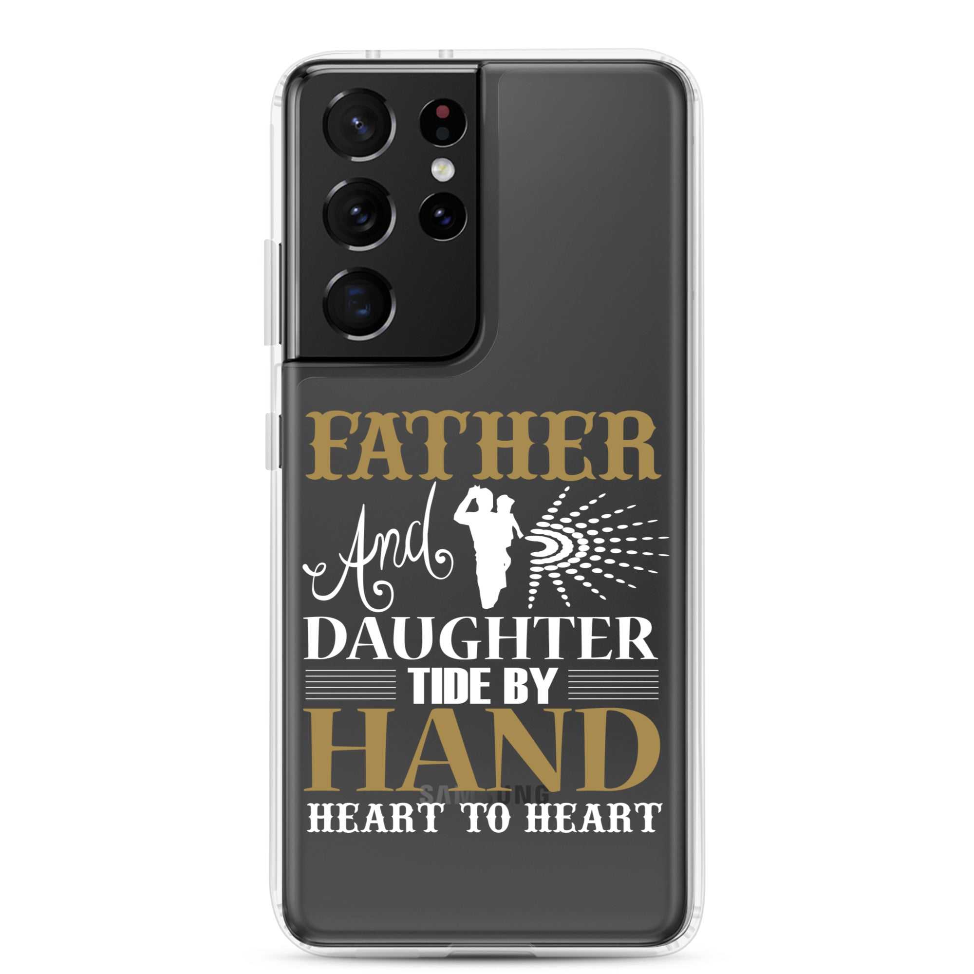 Father And Daughter Tide By Hand Heart To Heart Clear Case for Samsung®