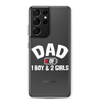 Dad Of 1 Boy And 2 Girls Clear Case for Samsung®