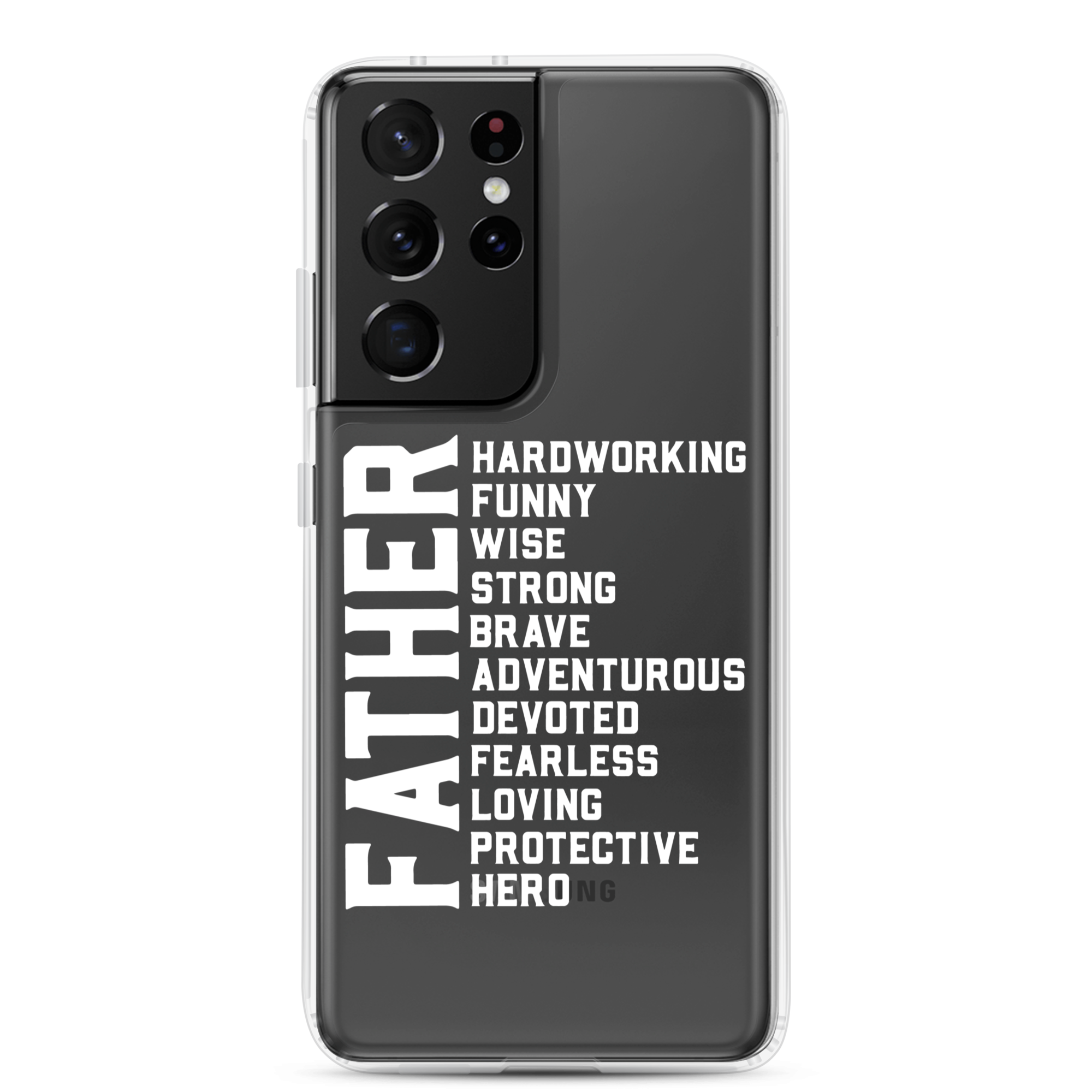 Father Hardworking funny Wise Strong Clear Case for Samsung®