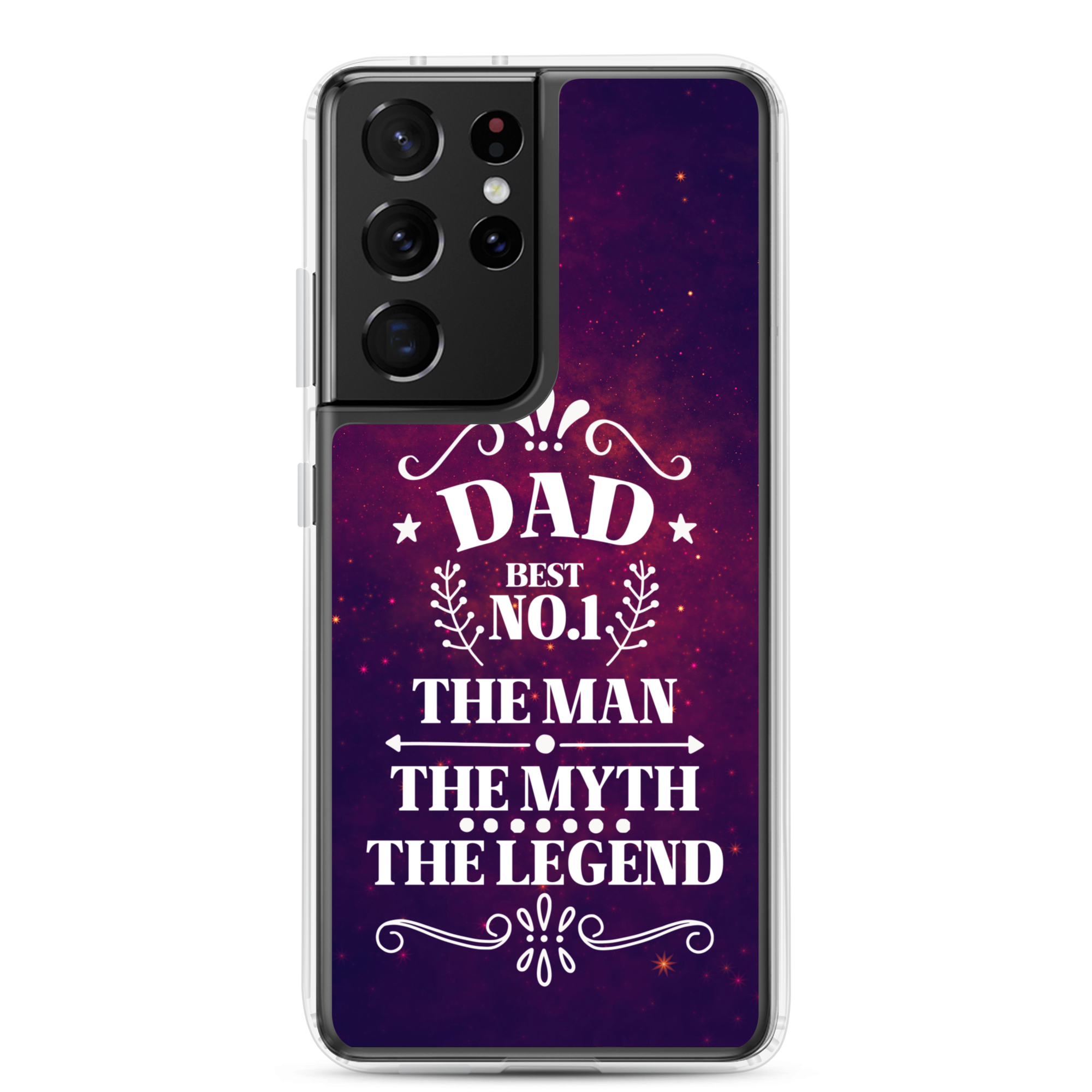 Dad Best Number 1 The Man The Myth The Legend Clear Case for Samsung®