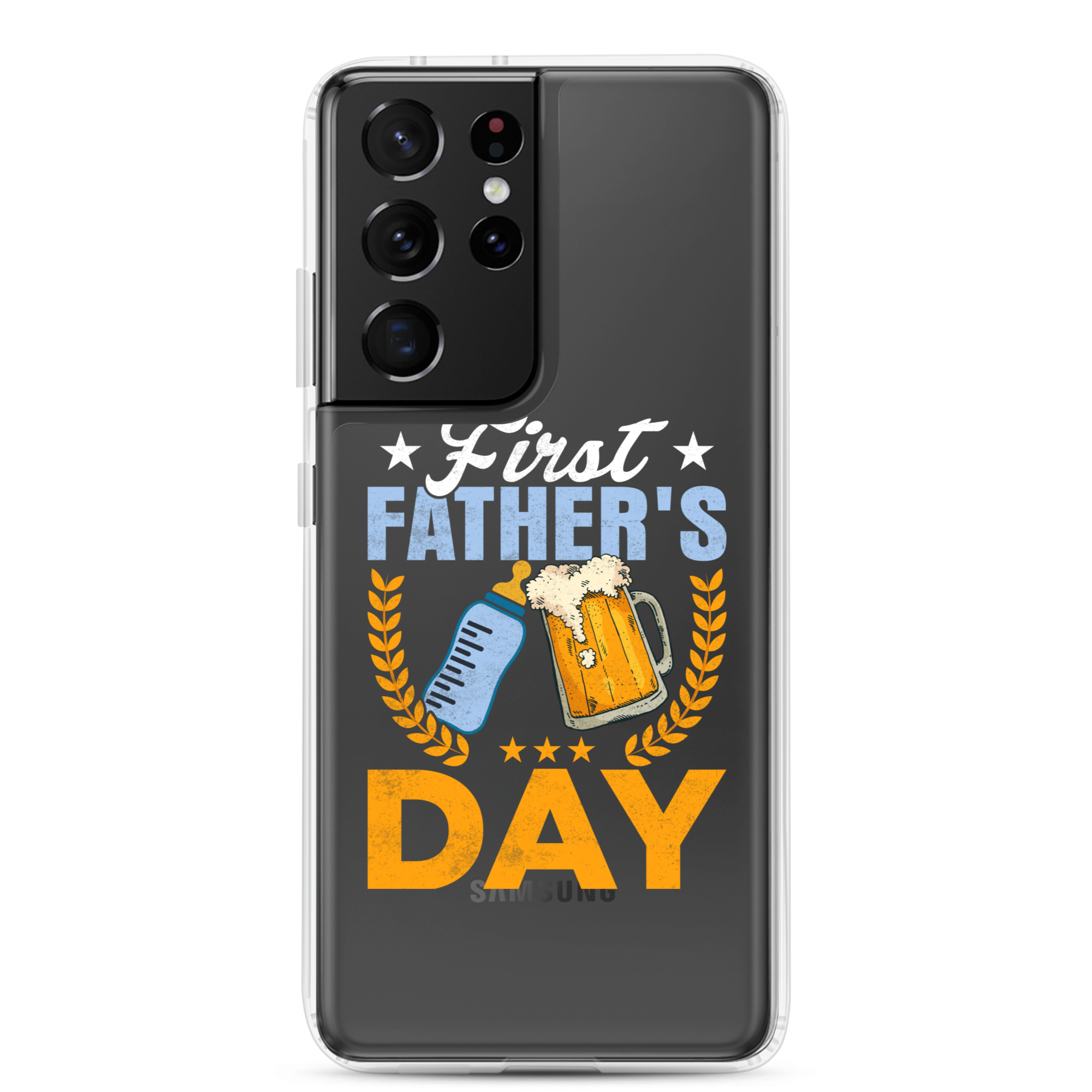 First Father's Day Clear Case for Samsung®