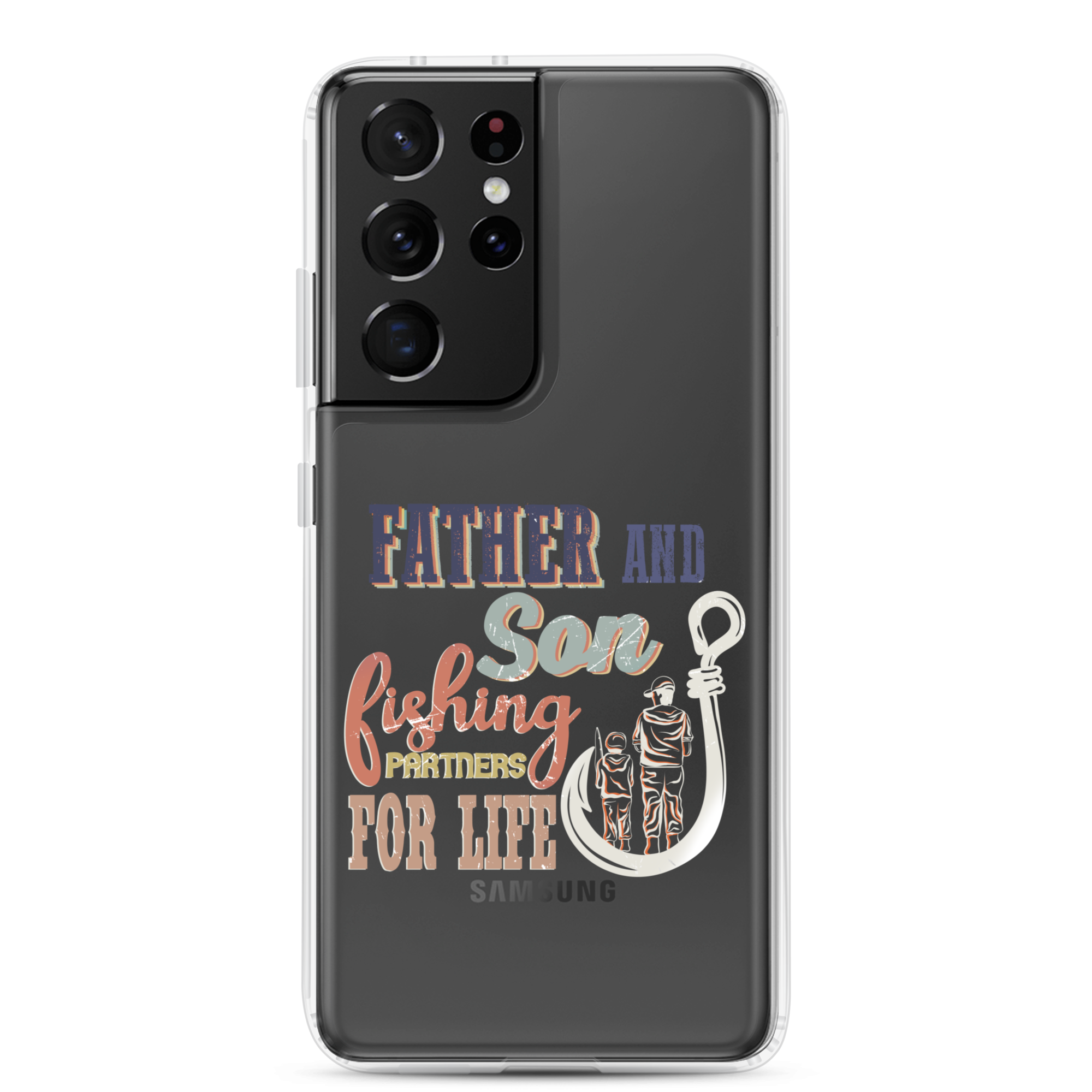 Father And Son Fishing Partners For Life Clear Case for Samsung®