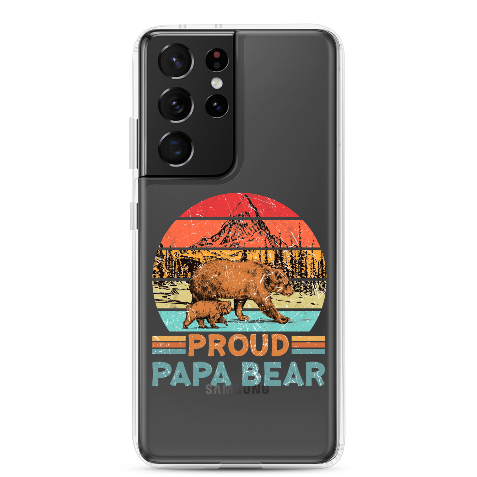 Proud Papa Bear Clear Case for Samsung®