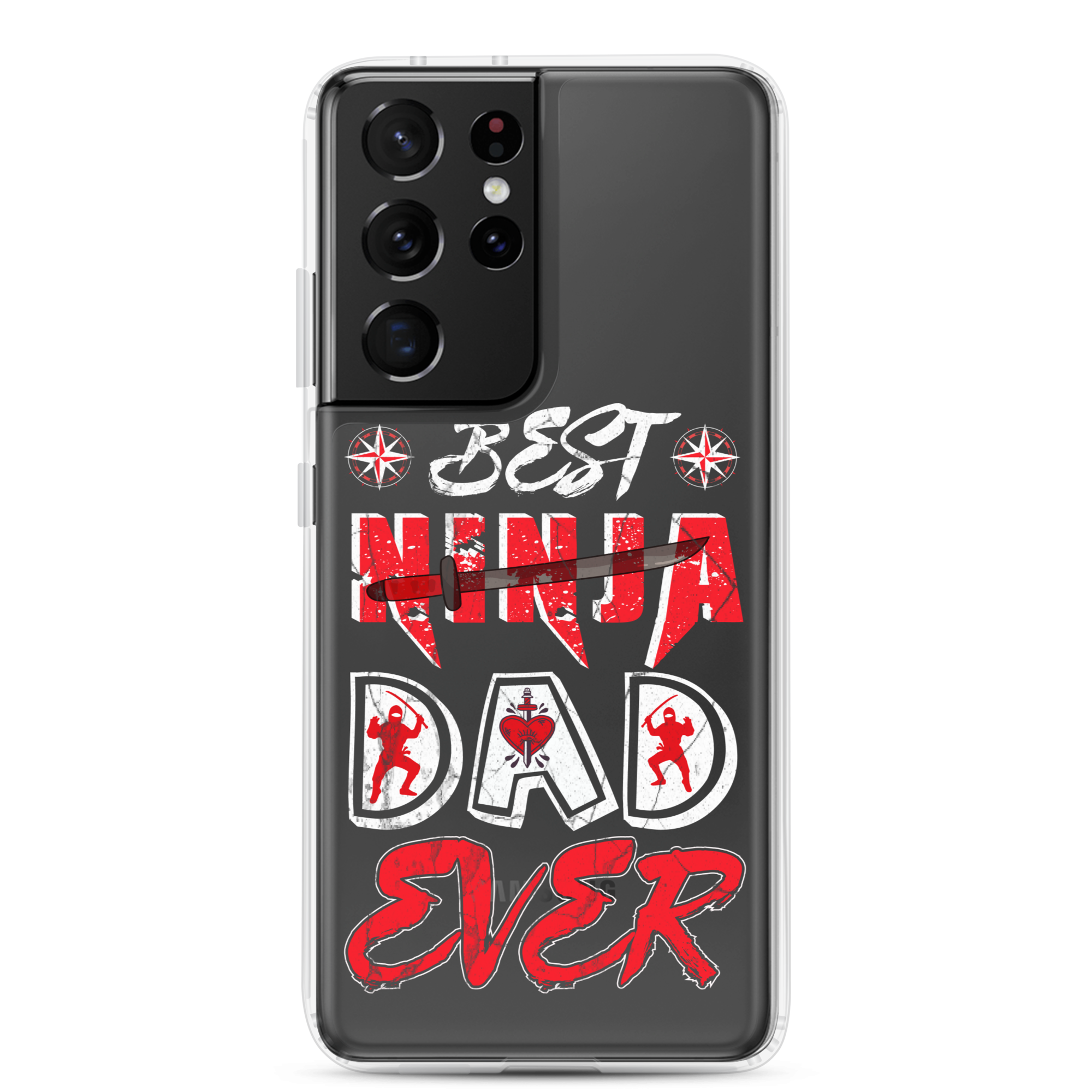 Best Ninja Dad Ever Clear Case for Samsung®