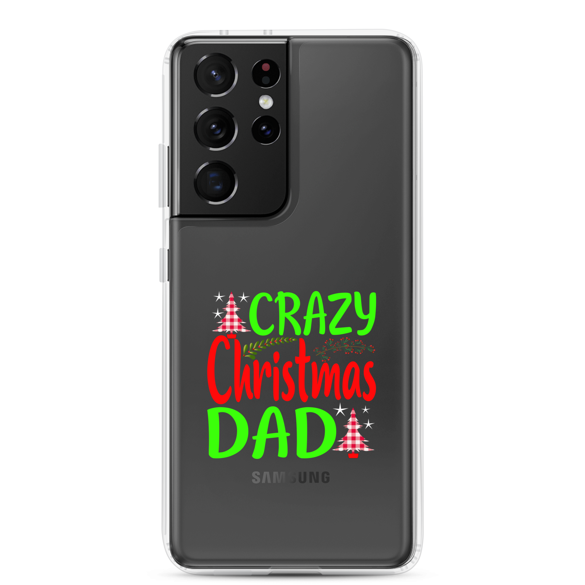 Crazy Christmas Dad Clear Case for Samsung®