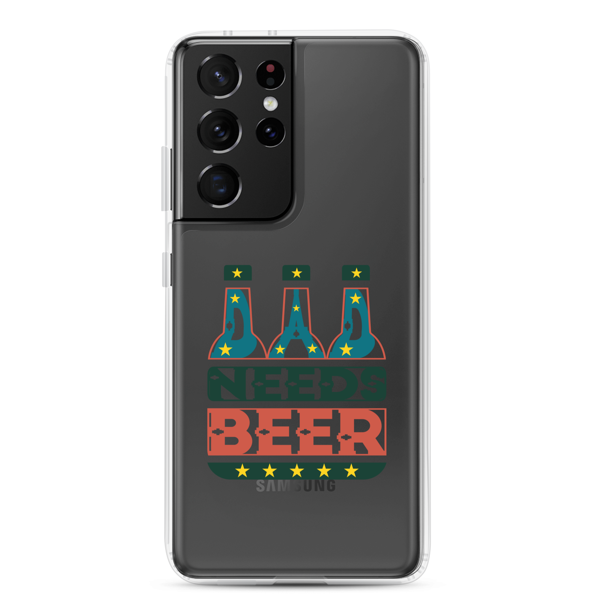 Dad Needs Beer Clear Case for Samsung®