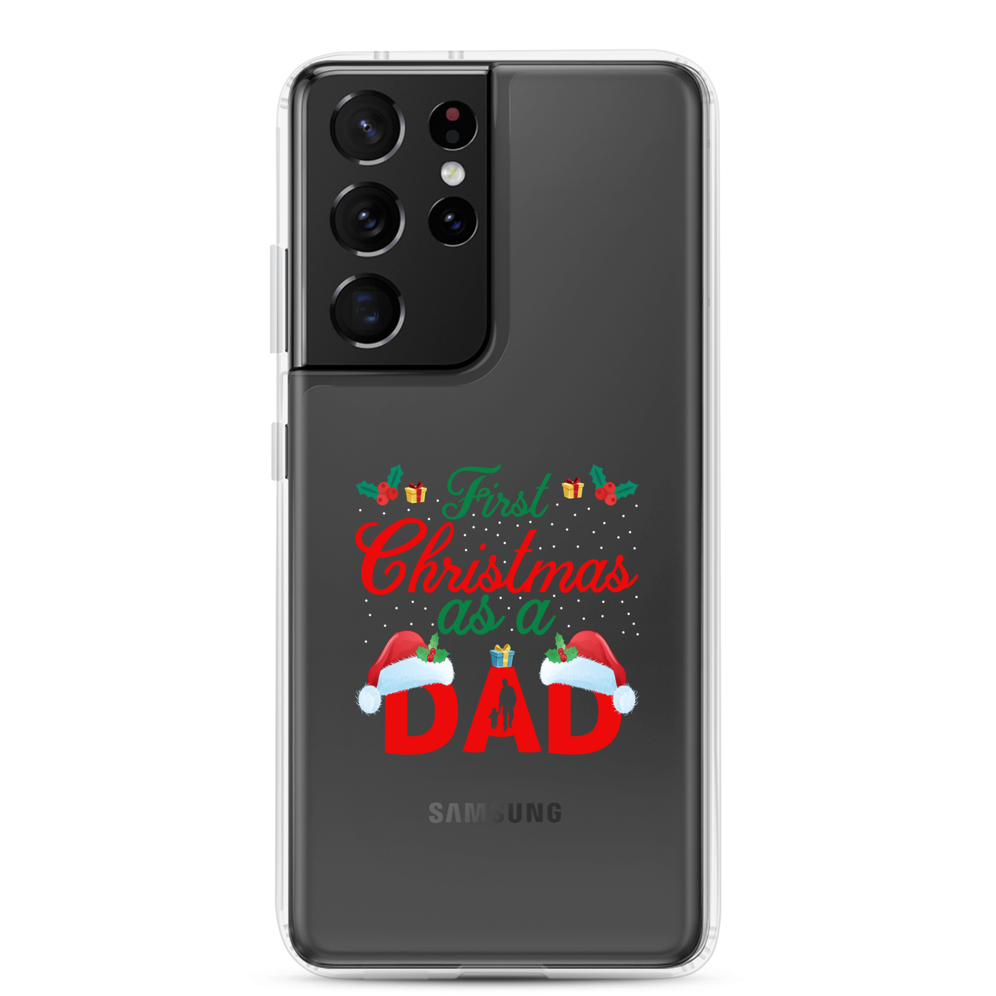 First Christmas As A Dad Clear Case for Samsung®