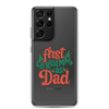 First Christmas As Dad Clear Case for Samsung®