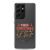 First Christmas As Dad Clear Case for Samsung®