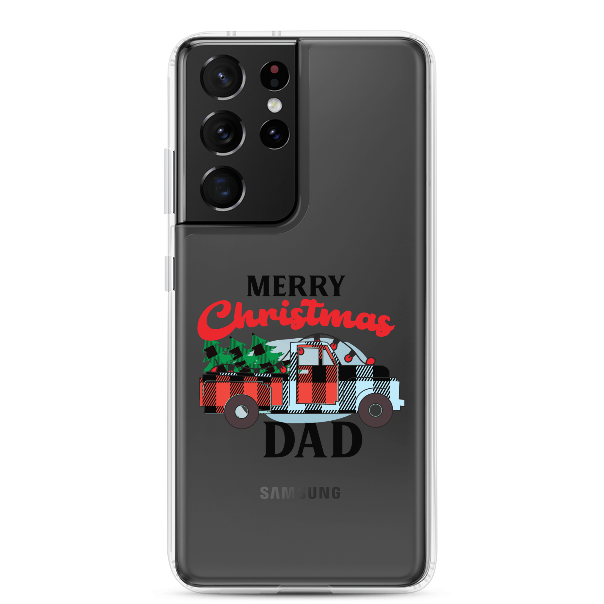 First Christmas As Dad Clear Case for Samsung®