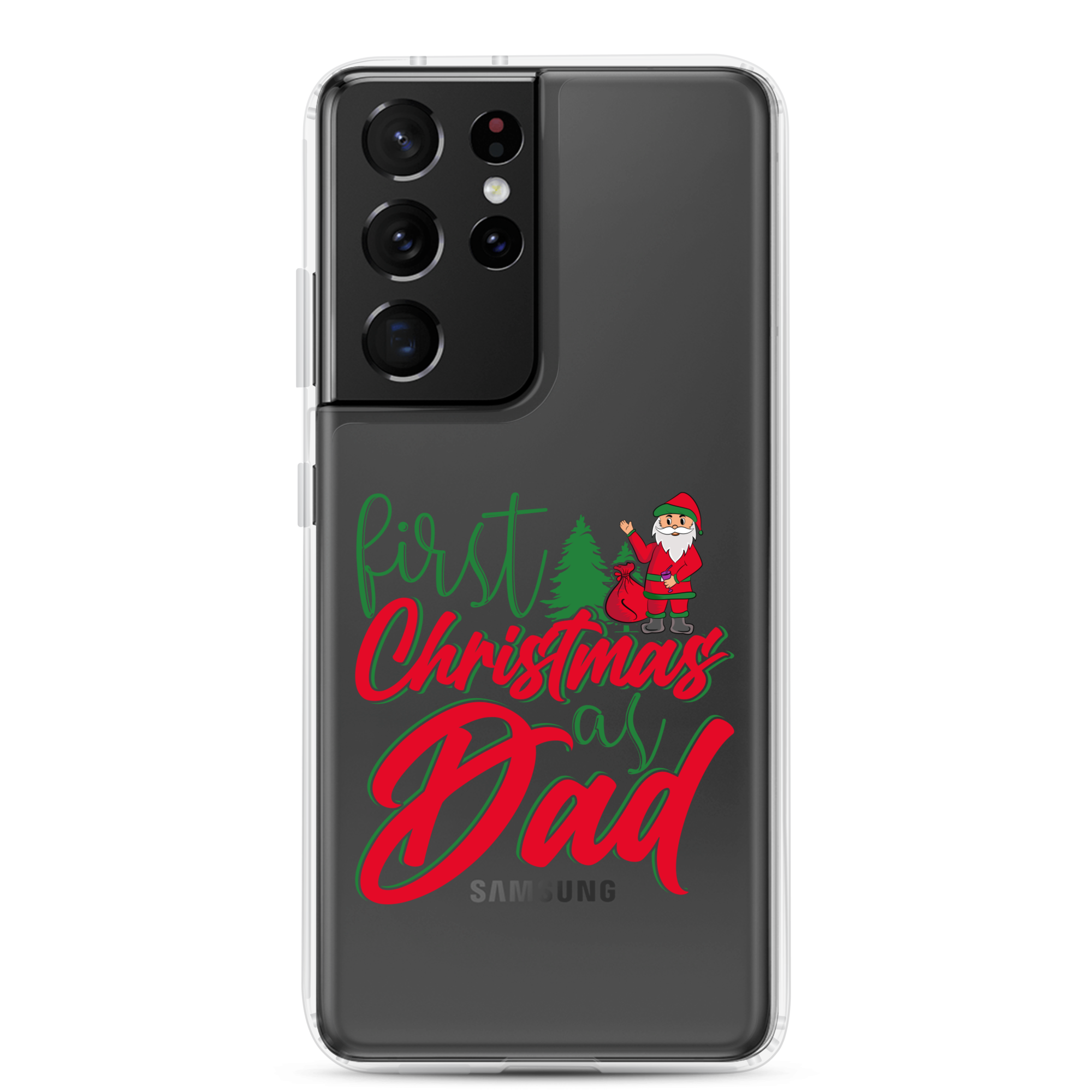 First Christmas As Dad Clear Case for Samsung®